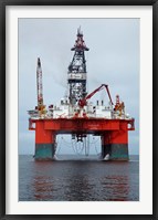 Framed Oil Rig, Walvis Bay, Namibia, Africa.