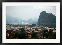 Framed Scenic landscape of Guilin, Guangxi, China