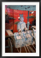 Framed Replica chariot, Imperial burial site, Xian, China