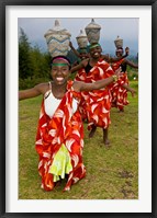 Framed Hutu Tribe Women Dancers, Rwanda