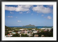 Framed Seychelles, Mahe Island, Victoria, Beau Vallon Road