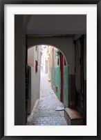 Framed Street in the Kasbah, Tangier, Morocco