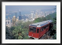 Framed Peak Tram, Victoria Peak, Hong Kong, China