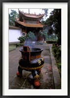 Framed Temple and Incense Burning, Bamboo Village, Kunming, Yunnan Province, China