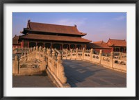 Framed Traditional Architecture in Forbidden City, Beijing, China
