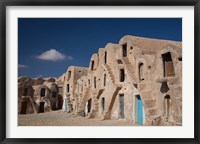 Framed Tunisia, Ksour, Medenine, fortified ksar building