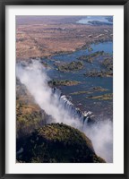 Framed Victoria Falls, Zambesi River, Zambia