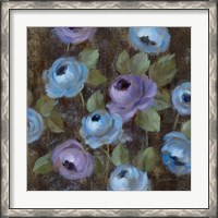 Framed 'Blue Damask II' border=