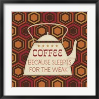 Caffeine III Framed Print