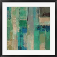 Emerald Fields Square II Framed Print