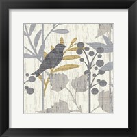 Framed 'Garden Leaves Square III' border=