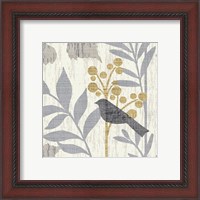 Framed 'Garden Leaves Square IV' border=