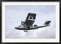 Framed PBY Catalina vintage flying boat