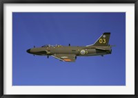Framed Saab J 32 Lansen fighter