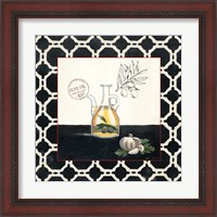 Framed 'Olive Oil and Garlic' border=