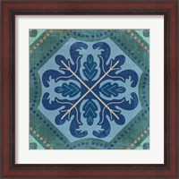 Framed 'Santorini Tile II' border=