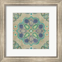 Framed 'Santorini Tile III' border=