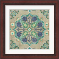 Framed 'Santorini Tile III' border=