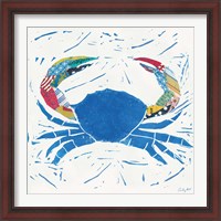 Framed 'Sea Creature Crab Color' border=