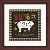 Framed 'Southern Pride Best BBQ' border=