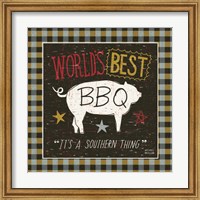 Framed 'Southern Pride Best BBQ' border=