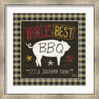 Framed 'Southern Pride Best BBQ' border=