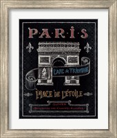 Framed 'Travel to Paris II' border=