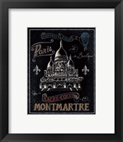 Framed 'Travel to Paris III' border=