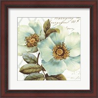 Framed 'White Floral Bliss I' border=