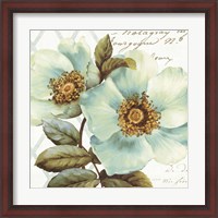 Framed 'White Floral Bliss I' border=