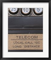 Framed Old Vintage Pay Phone I