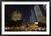 Framed City Skyline, Statue Square, Hong Kong, China