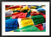 Framed Prayer flags, Namshangla Pass, Ladakh, India