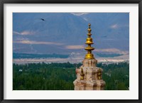 Framed India, Ladakh, Leh, Gonpa Soma Jokhang spire,