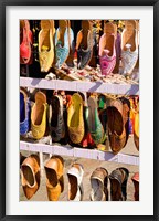 Framed Shoes For Sale in Downtown Center of the Pink City, Jaipur, Rajasthan, India