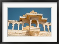 Framed City Palace, Udaipur, Rajasthan, India.