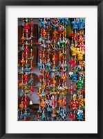 Framed Colorful souvenirs, Pushkar, Rajasthan, India.