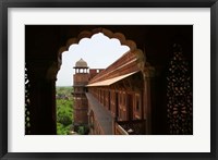 Framed Architecture of Agra Fort, India