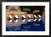 Framed Outdoor swimming pool at Oberoi Amarvilas hotel, Agra, India