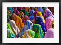 Framed Women in colorful saris, Jhalawar, Rajasthan, India