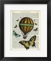 Butterflies & Balloon Framed Print