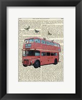 Butterfly London Bus Framed Print