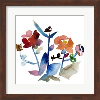 Framed Nouveau Boheme No. 1 - Japanese Garden Series