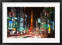 Framed Tokyo, Japan, Tokyo Tower in Shiba Park