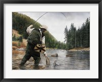 Framed Fishing the Gallatin