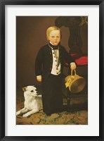 Framed Boy with Dog