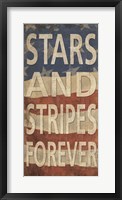 Stars and Stripes Forever Framed Print