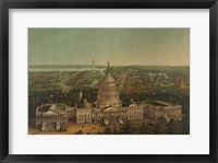 Framed View of Washington City, c. 1869