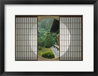 Framed Tea House Window, Sesshuji Temple, Kyoto, Japan