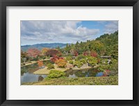 Framed Yokuryuichi Pond, Shugakuin Imperial Villa, Kyoto, Japan